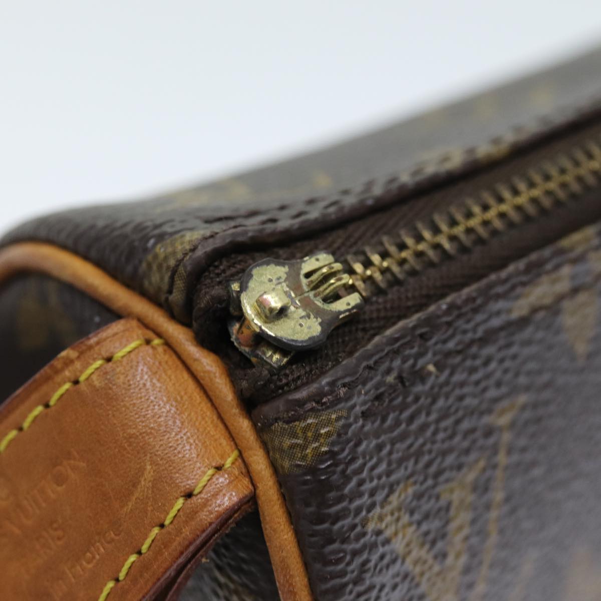 LOUIS VUITTON Monogram Trousse Rondo Pouch M47630 LV 74035