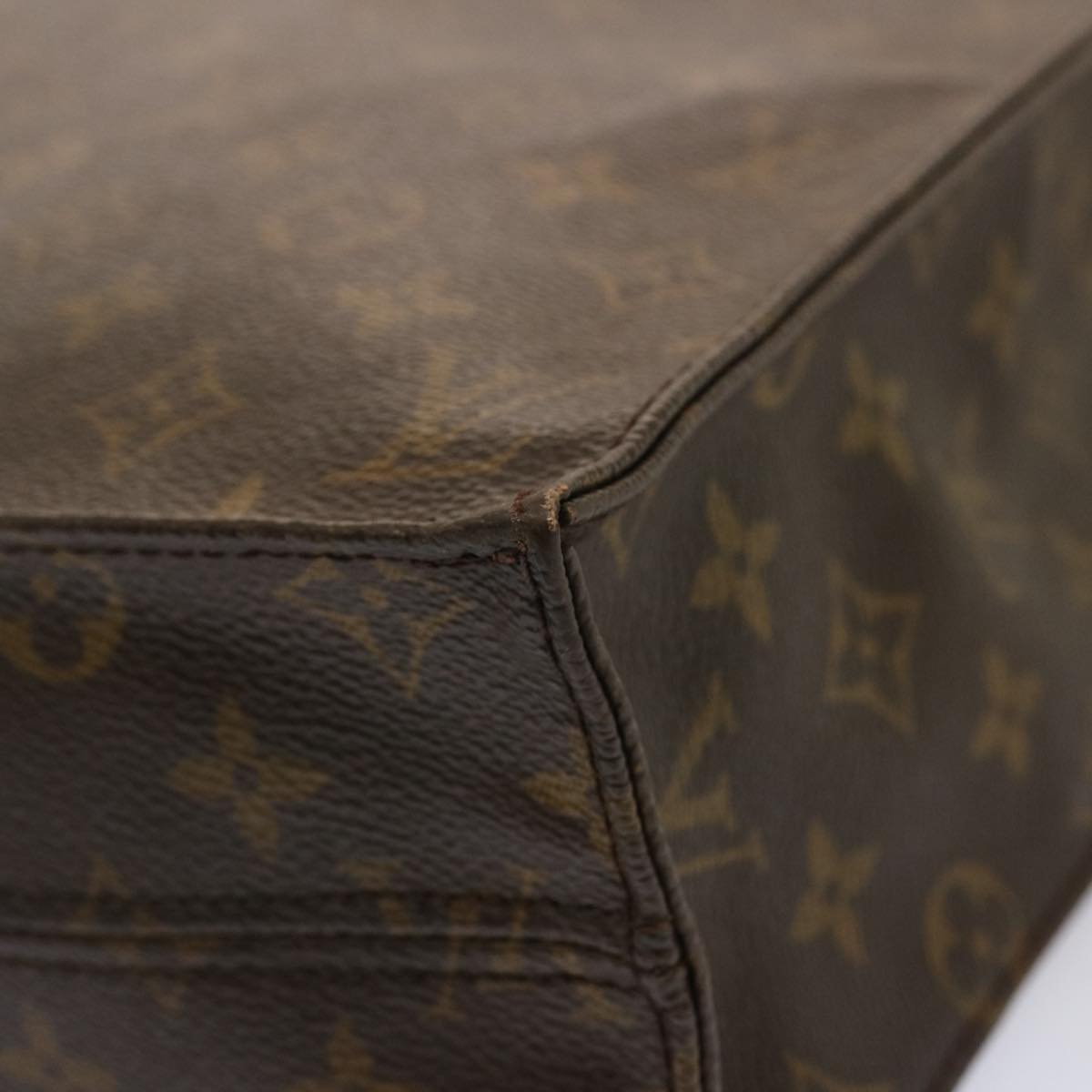 LOUIS VUITTON Monogram Sac Plat Hand Bag M51140 LV 74048