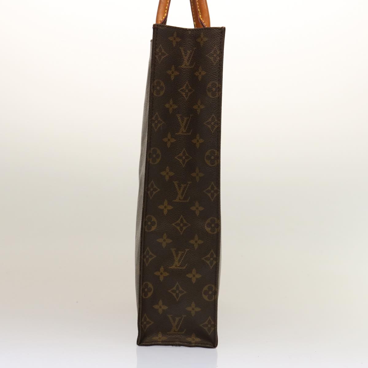 LOUIS VUITTON Monogram Sac Plat Hand Bag M51140 LV 74048