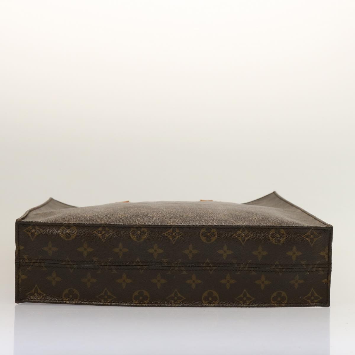 LOUIS VUITTON Monogram Sac Plat Hand Bag M51140 LV 74048