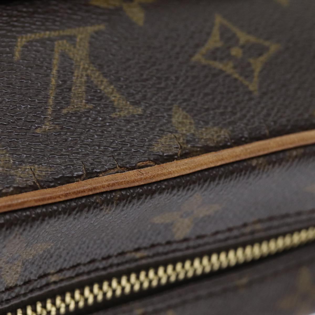 LOUIS VUITTON Monogram Compiegne 28 Clutch Bag M51845 LV 74054