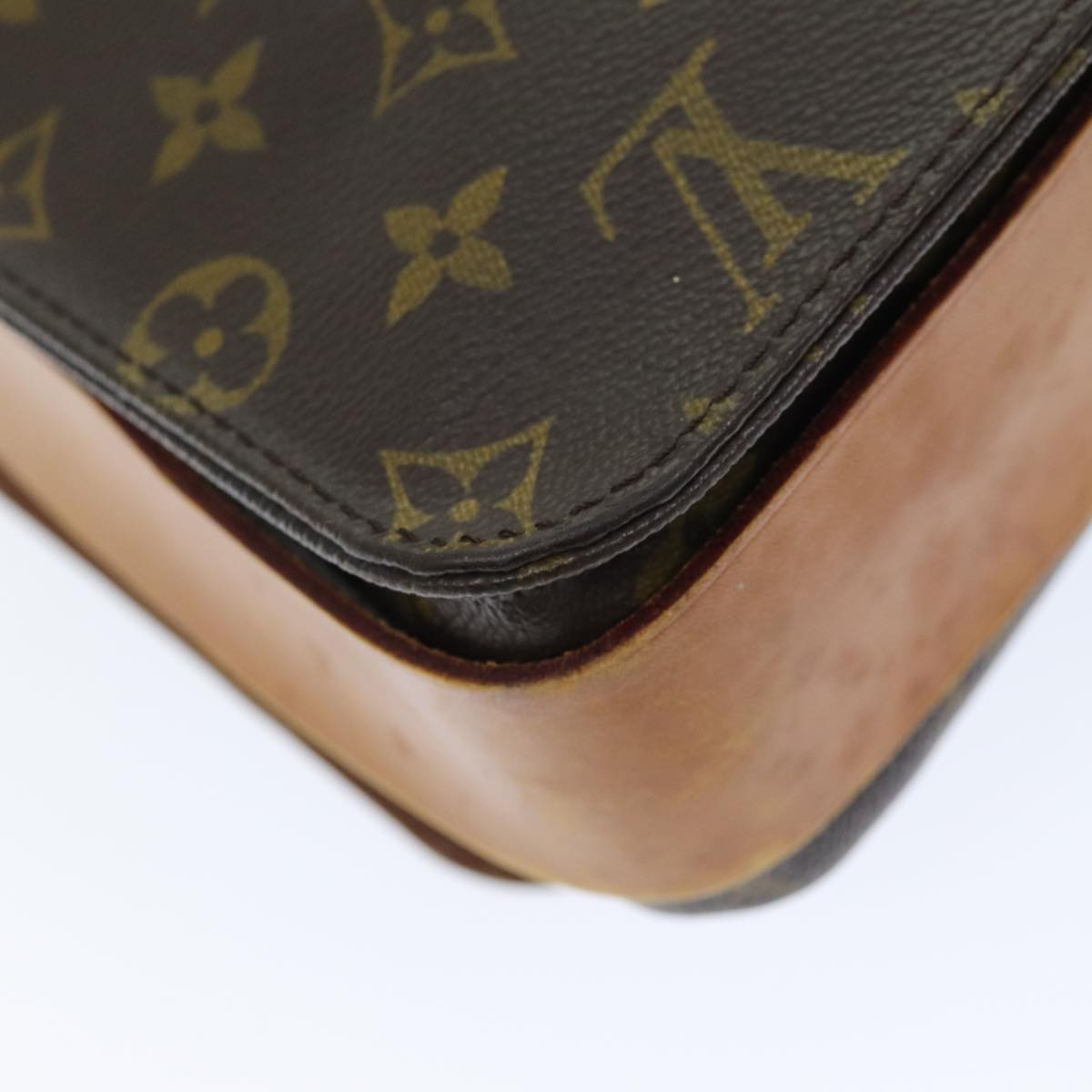 LOUIS VUITTON Monogram Cartouchiere GM Shoulder Bag M51252 LV 74063