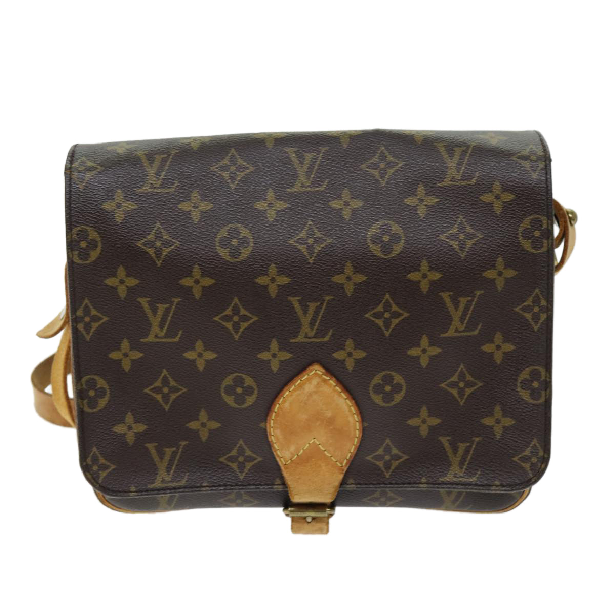 LOUIS VUITTON Monogram Cartouchiere GM Shoulder Bag M51252 LV 74063