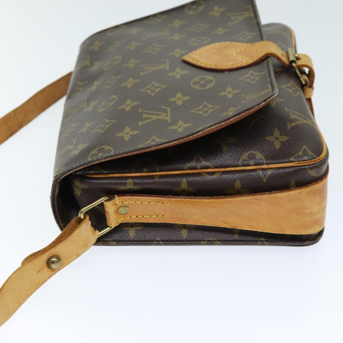 LOUIS VUITTON Monogram Cartouchiere GM Shoulder Bag M51252 LV 74063