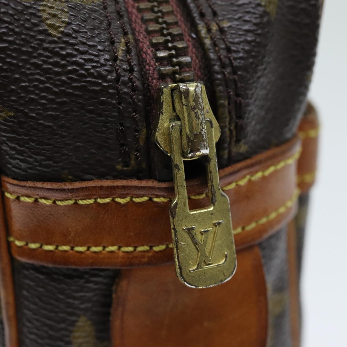 LOUIS VUITTON Monogram Compiegne 28 Clutch Bag M51845 LV 74064