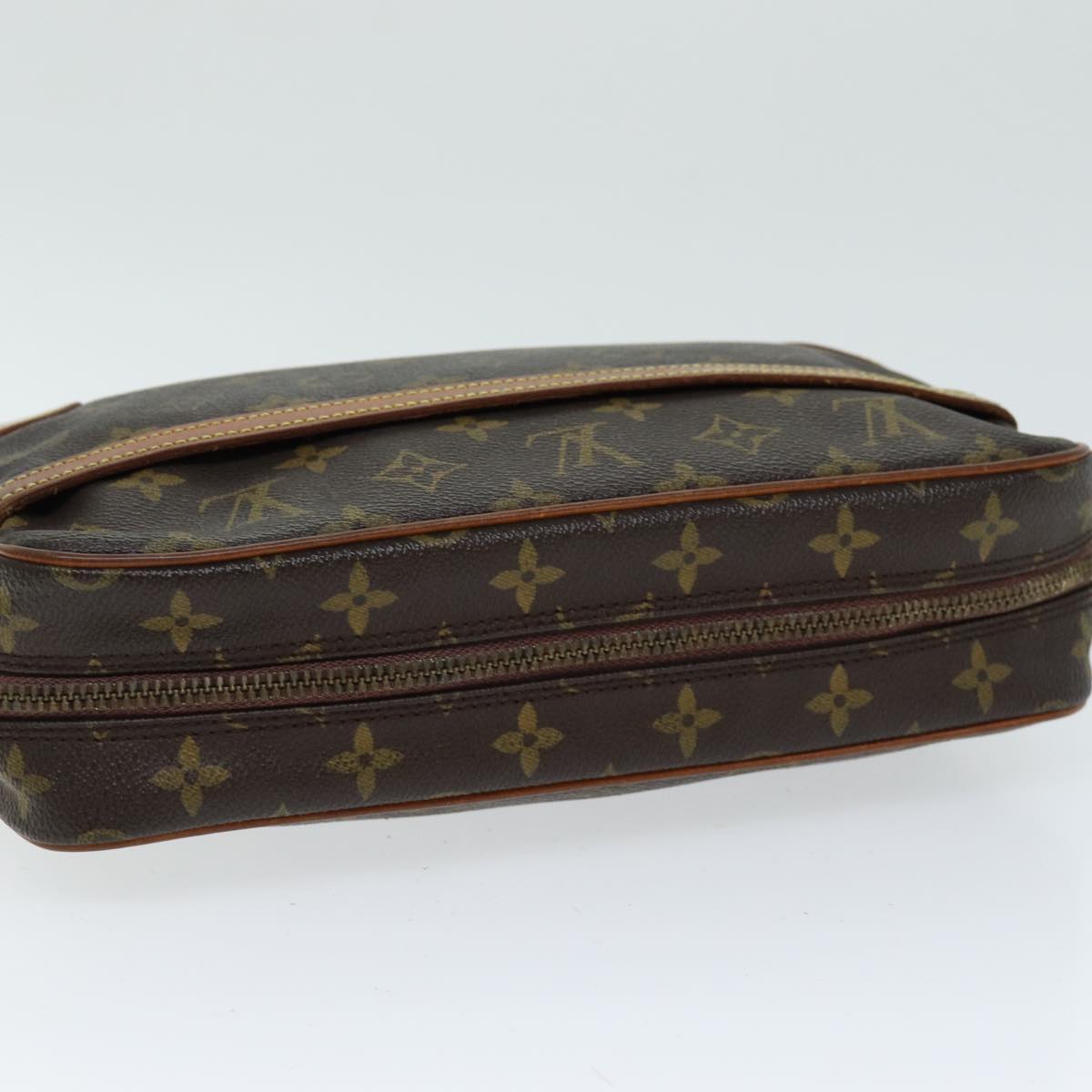 LOUIS VUITTON Monogram Compiegne 28 Clutch Bag M51845 LV 74064