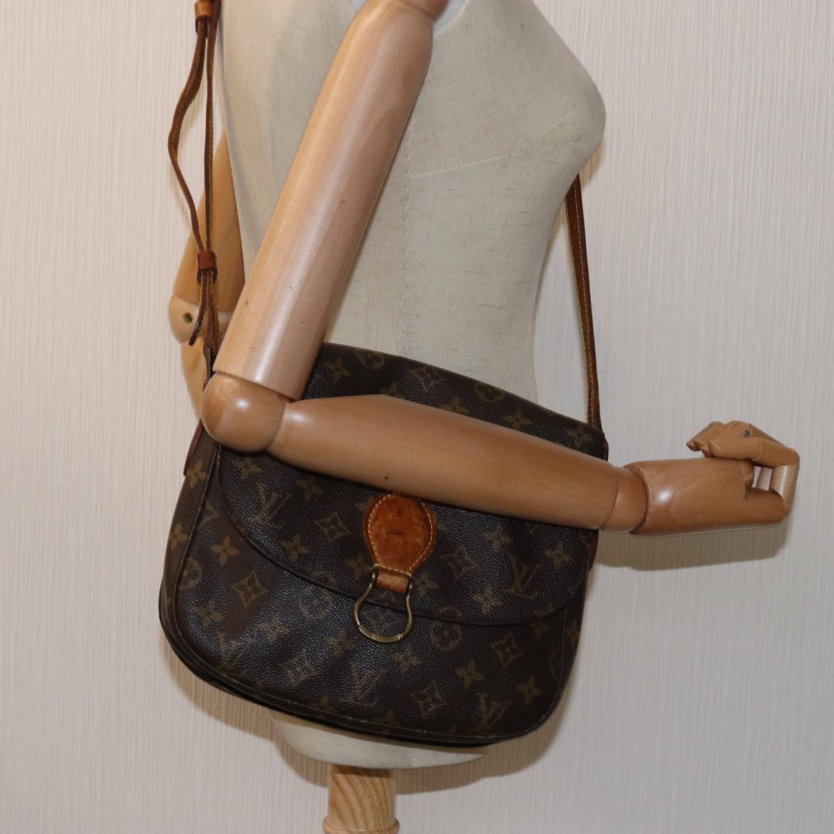 LOUIS VUITTON Monogram Saint Cloud GM Shoulder Bag M51242 LV 74069
