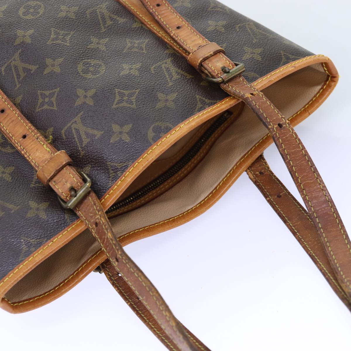 LOUIS VUITTON Monogram Bucket GM Shoulder Bag M42236 LV 74078