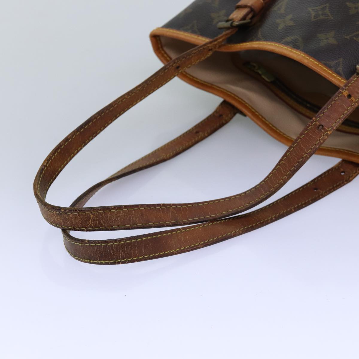 LOUIS VUITTON Monogram Bucket GM Shoulder Bag M42236 LV 74078