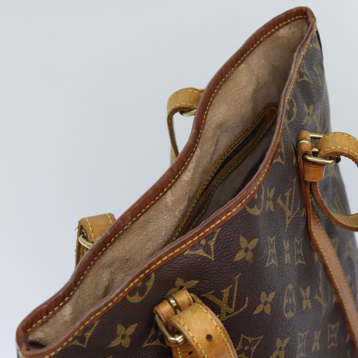 LOUIS VUITTON Monogram Bucket GM Shoulder Bag M42236 LV 74079