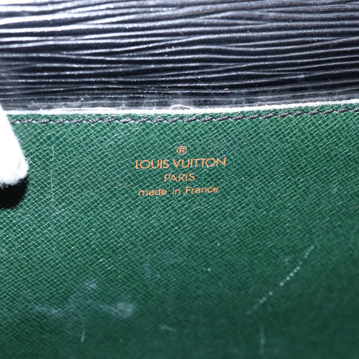 LOUIS VUITTON Epi Porte Documents Bandouliere Briefcase Black M54467 74087
