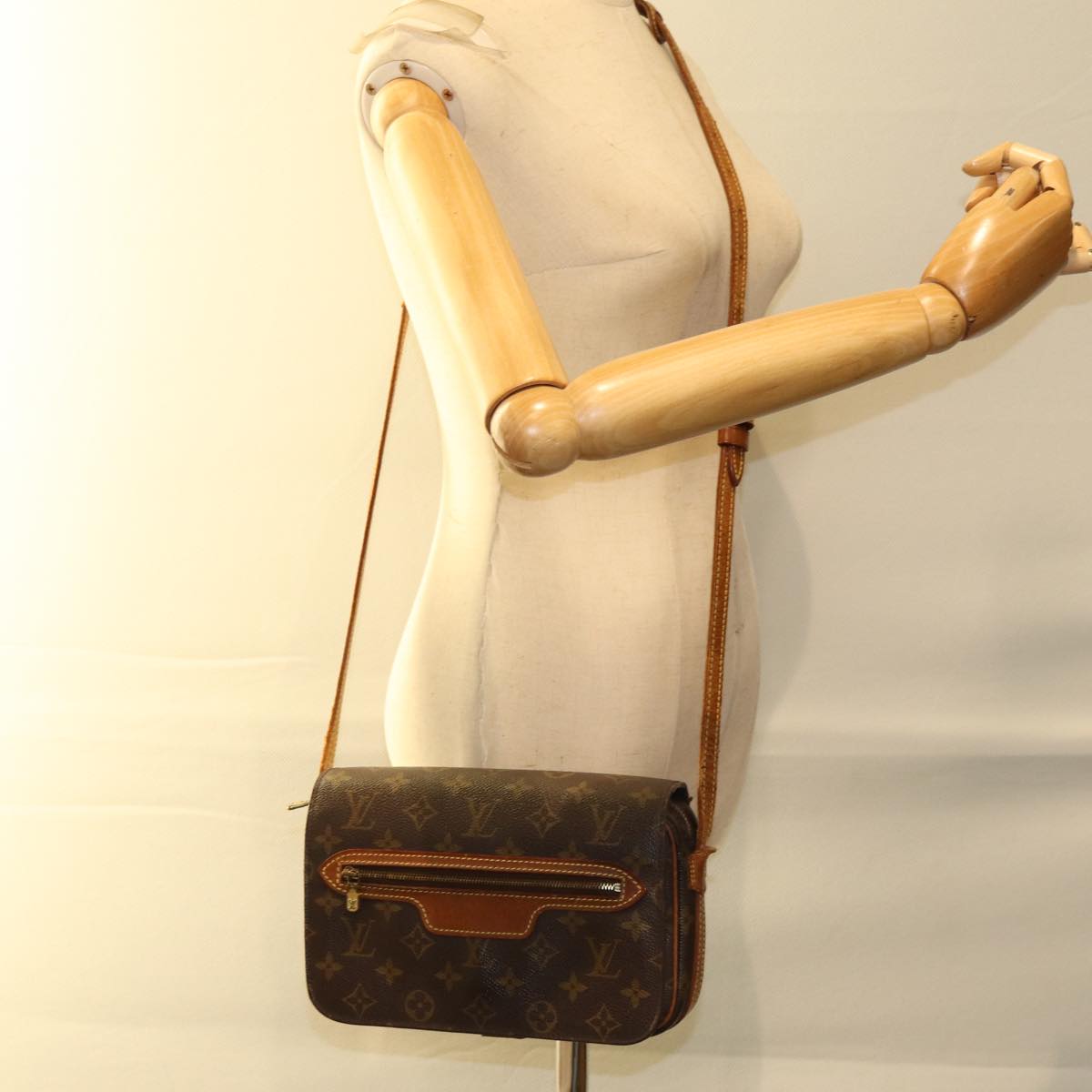LOUIS VUITTON Monogram Saint Germain Shoulder Bag M51210 LV 74088