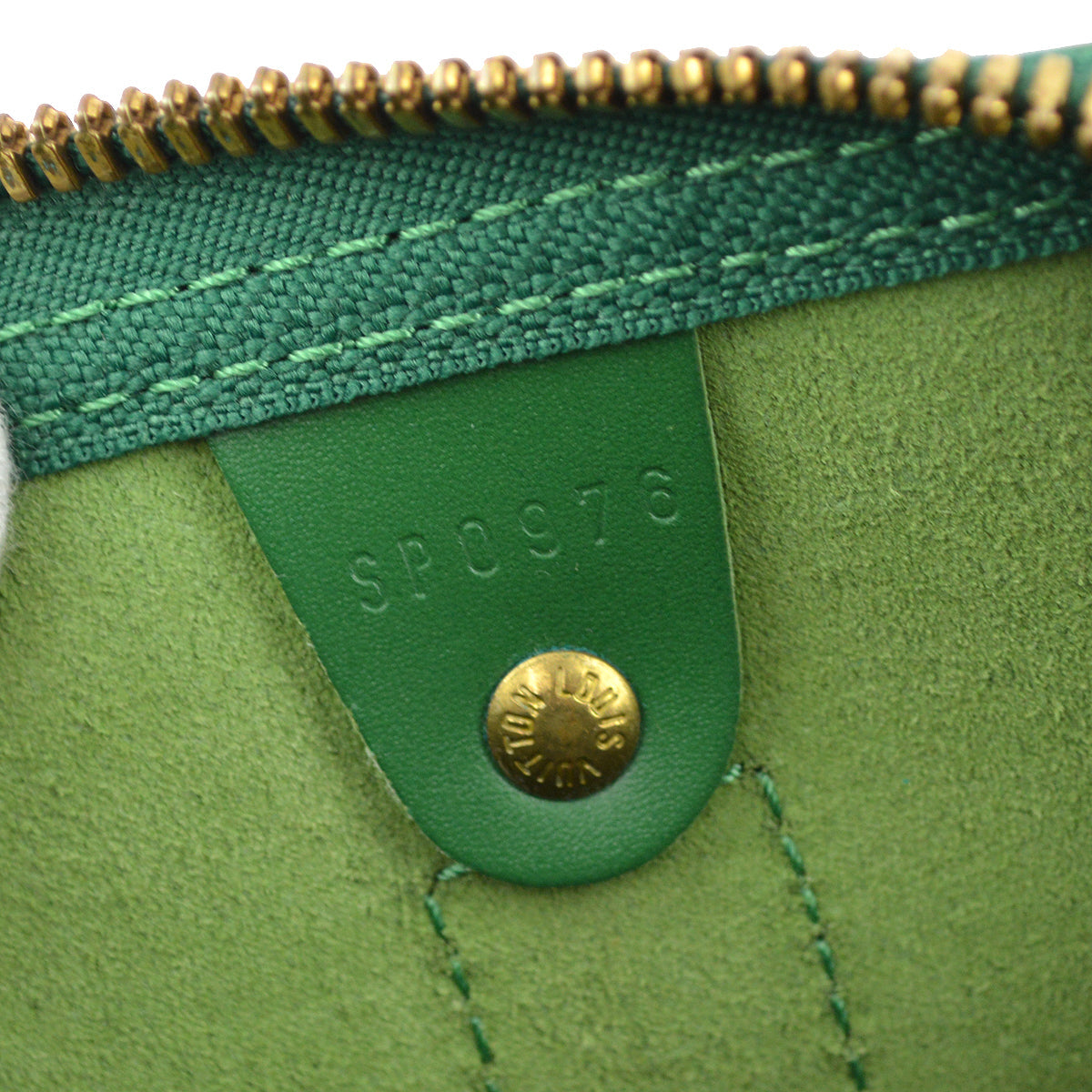Louis Vuitton Green Epi Keepall 45 Travel Duffle Handbag M42974