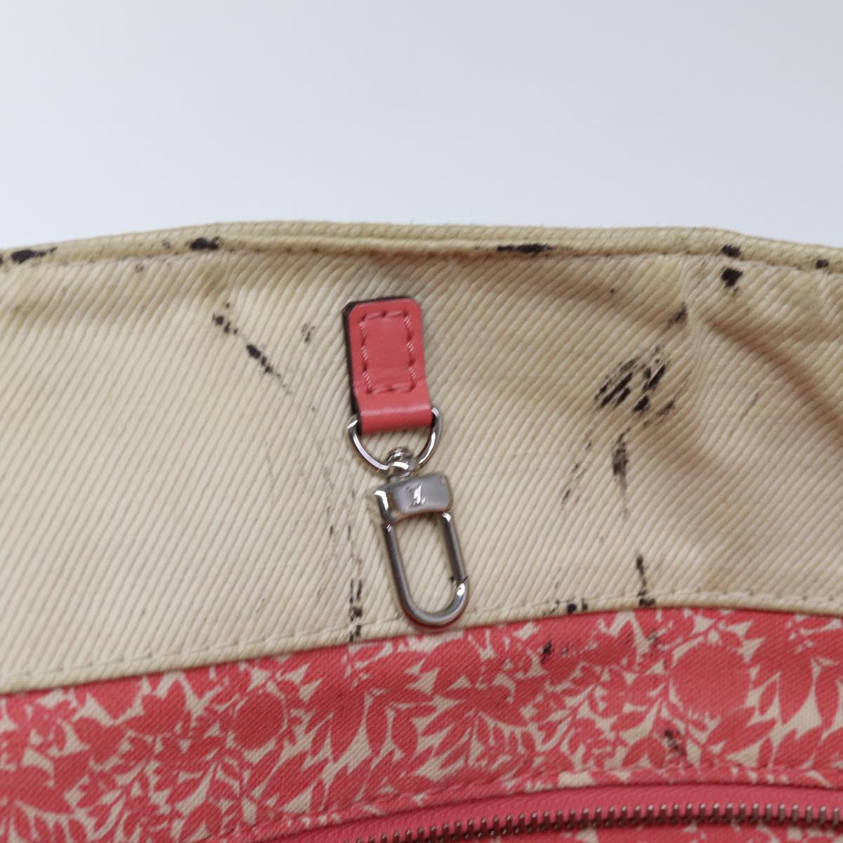 LOUIS VUITTON Cabas MM Tote Bag Canvas Pink Coraille M94502 LV 74101