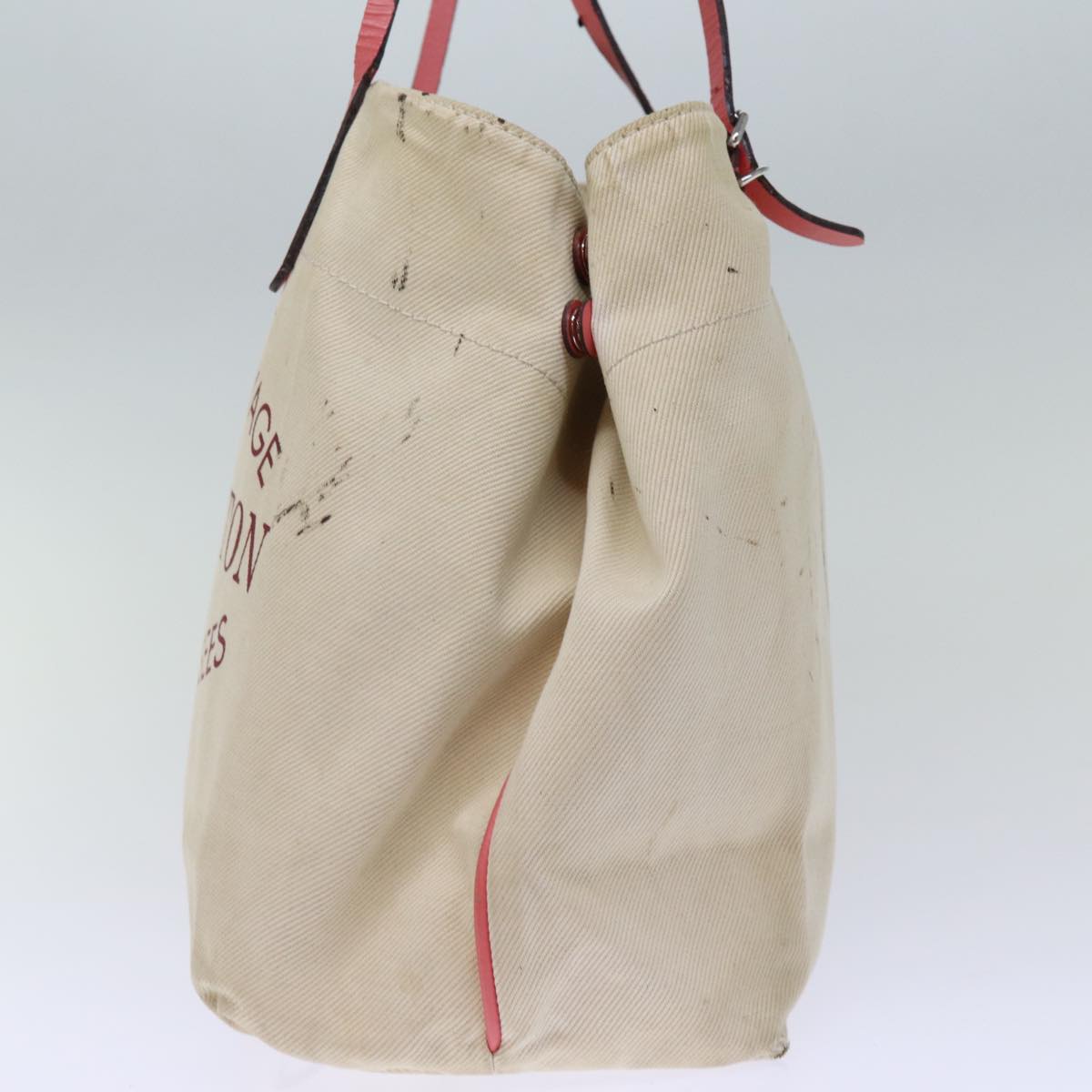 LOUIS VUITTON Cabas MM Tote Bag Canvas Pink Coraille M94502 LV 74101