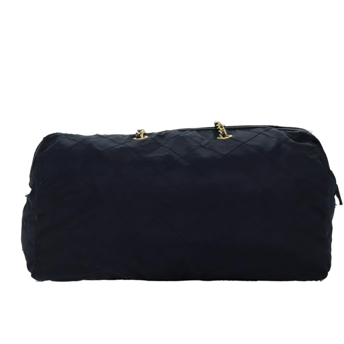 Luxury PradaBoston Bag Nylon Navy 74102
