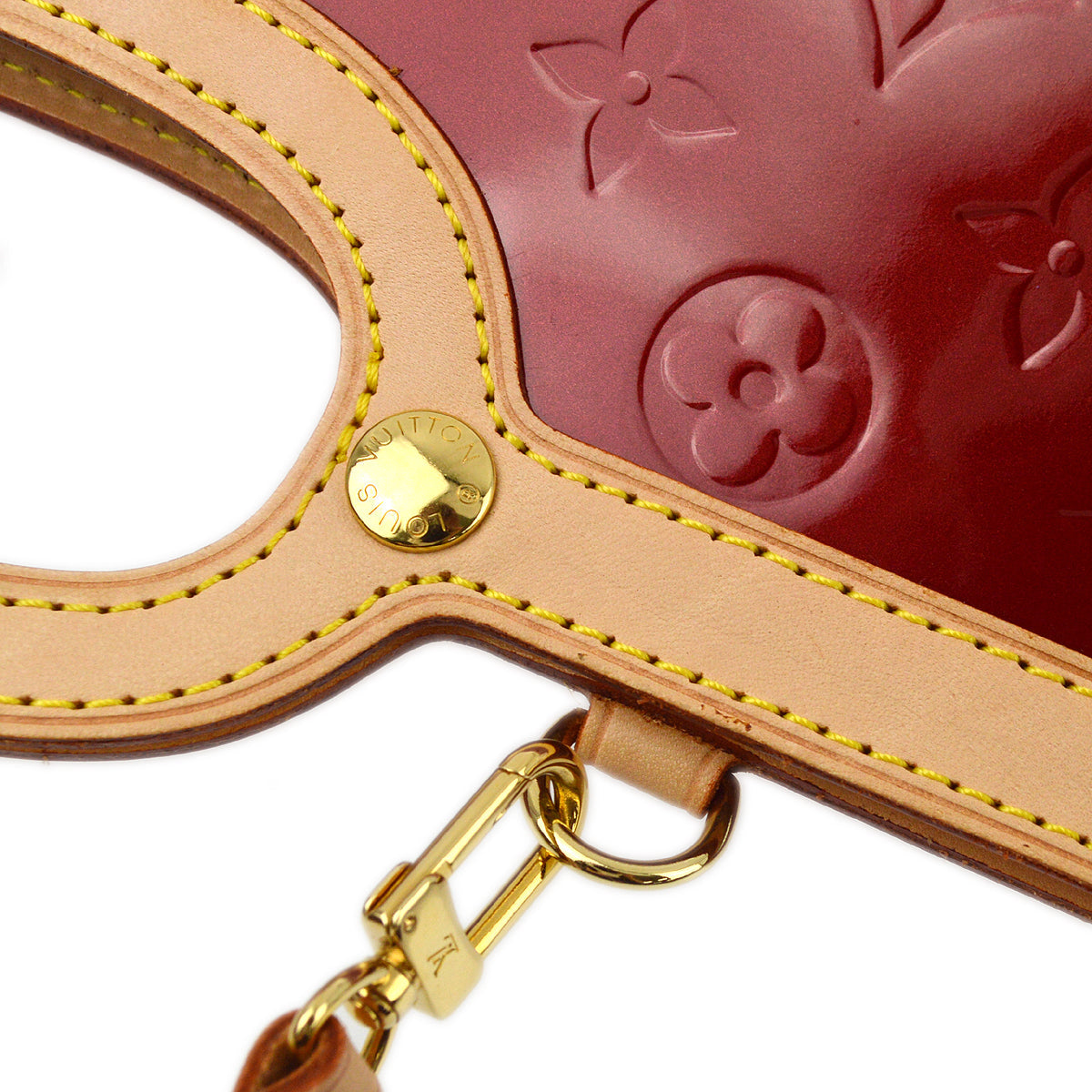 Louis Vuitton 2007 Red Monogram Vernis Roxbury Drive Handbag M91987