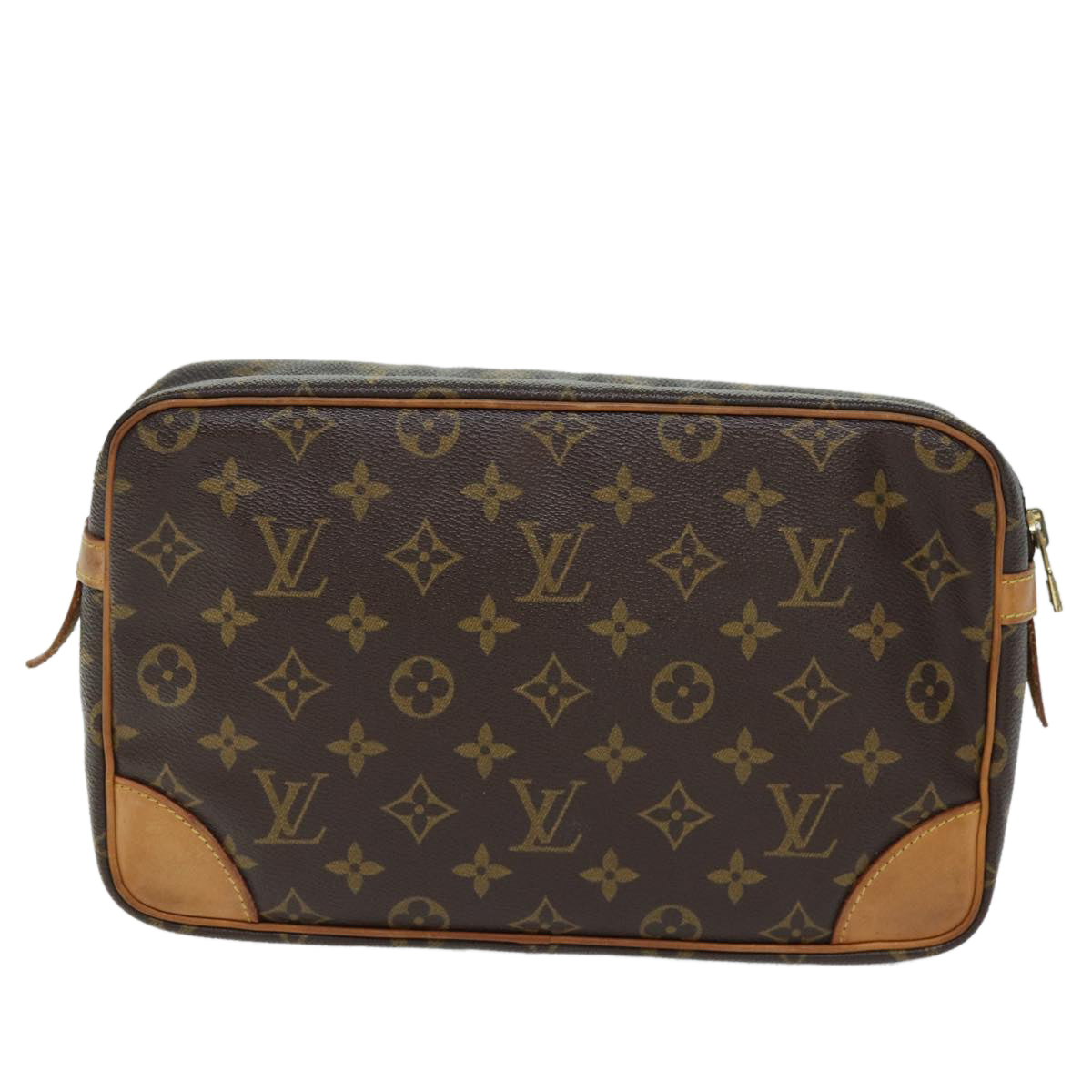 LOUIS VUITTON Monogram Compiegne 28 Clutch Bag M51845 LV 74119