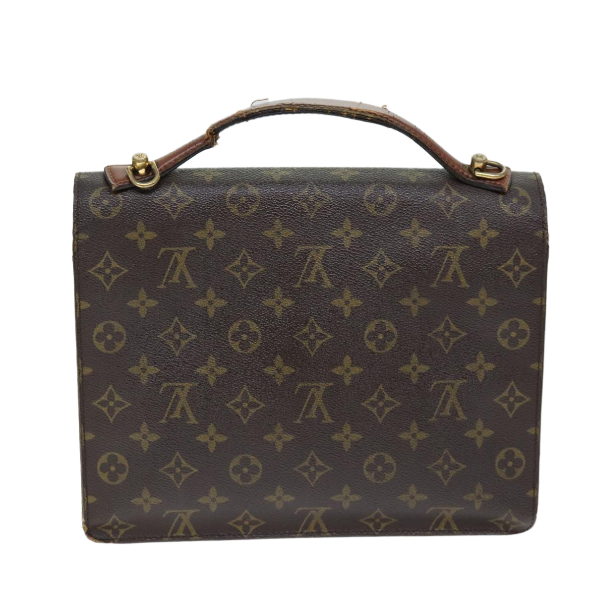 LOUIS VUITTON Monogram Monceau Hand Bag 2way M51185 LV 74124