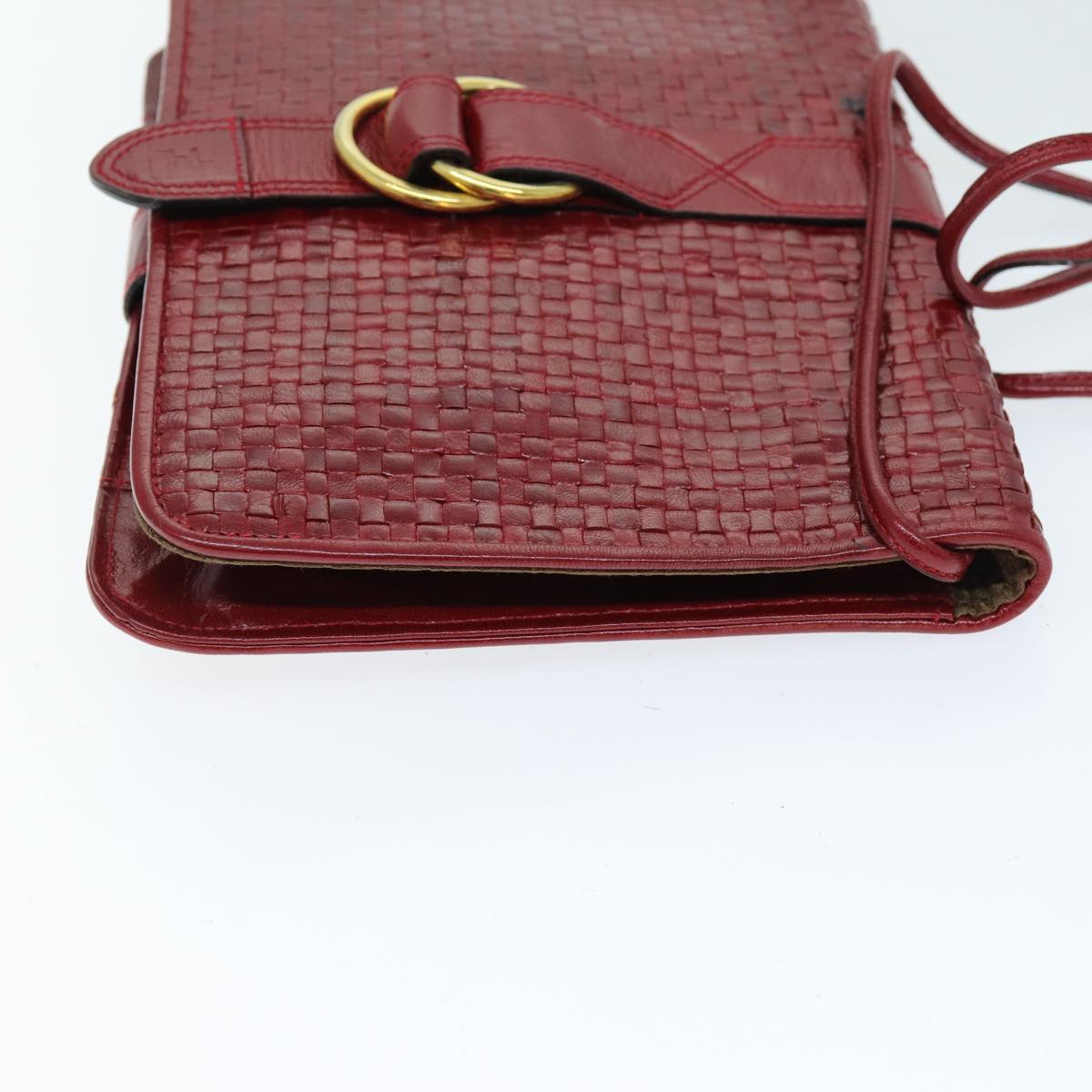 Luxury Fendi Shoulder Bag Leather Red74127