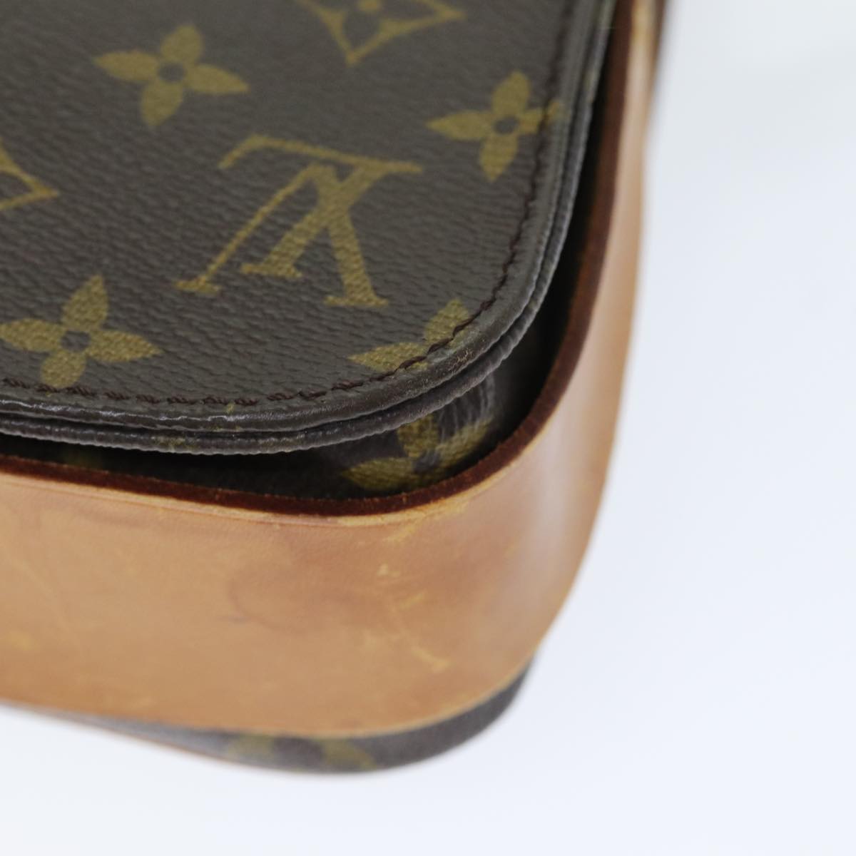 LOUIS VUITTON Monogram Cartouchiere MM Shoulder Bag M51253 LV 74129