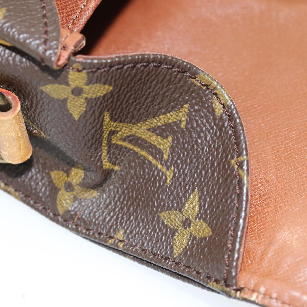 LOUIS VUITTON Monogram Cartouchiere MM Shoulder Bag M51253 LV 74129