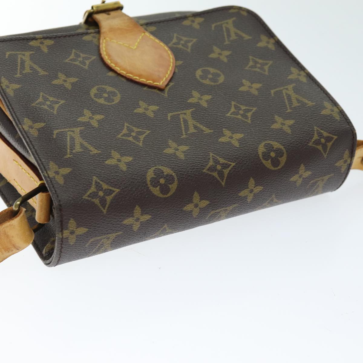 LOUIS VUITTON Monogram Cartouchiere MM Shoulder Bag M51253 LV 74129