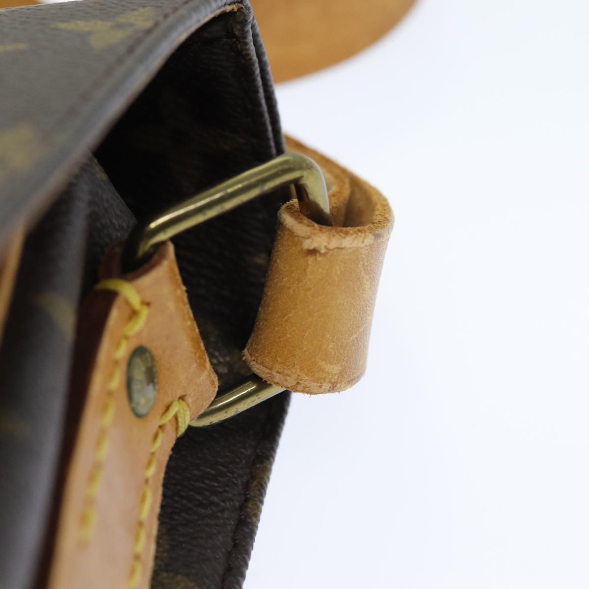 LOUIS VUITTON Monogram Cartouchiere MM Shoulder Bag M51253 LV 74129
