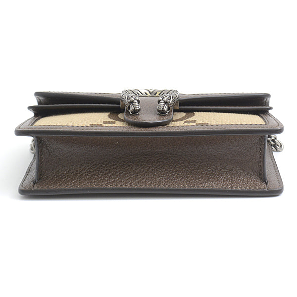Luxury Gucci Trending 2025 Jumbo GG Dionysus Chain Shoulder Bag 2WAY Beige