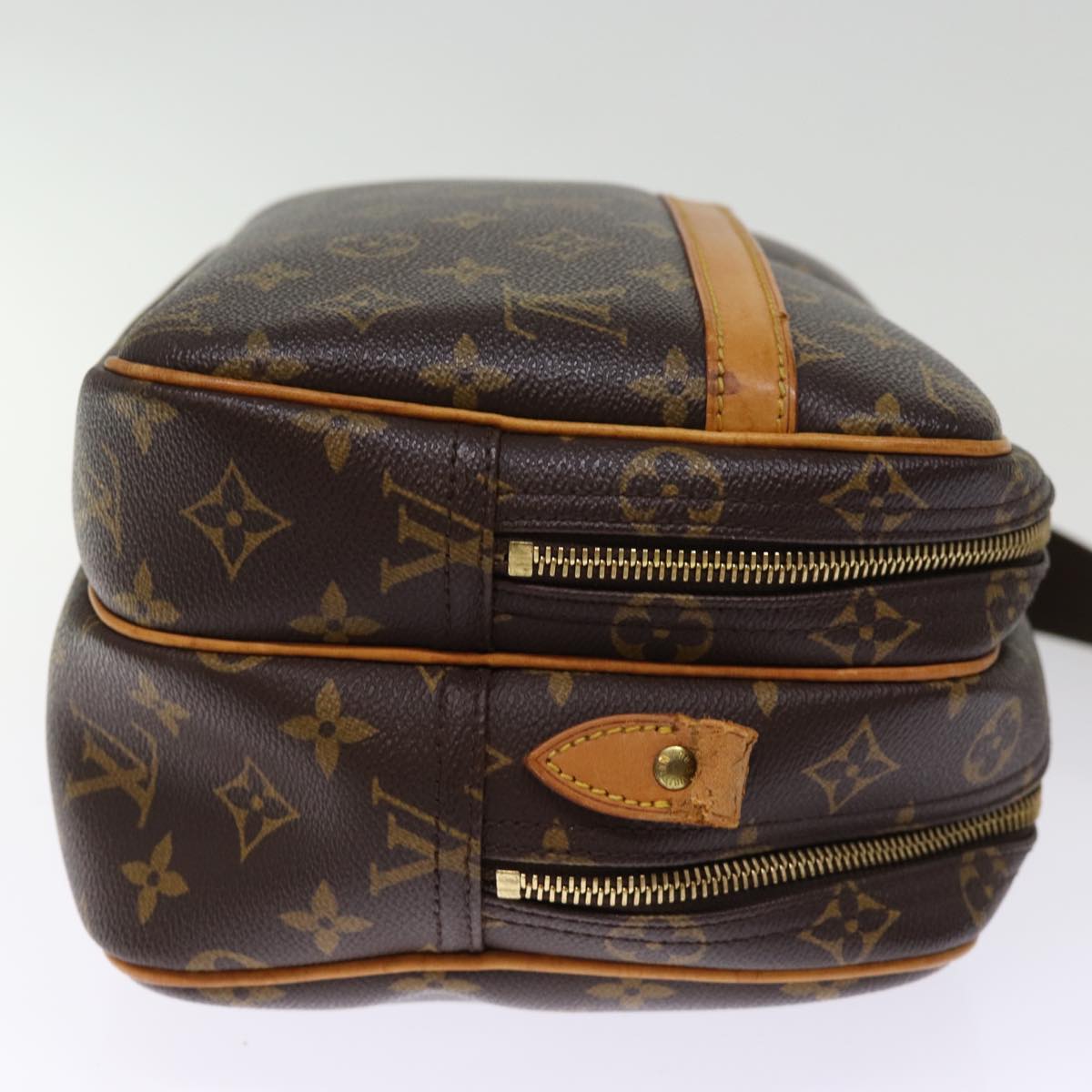 LOUIS VUITTON Monogram Reporter PM Shoulder Bag M45254 LV 74136