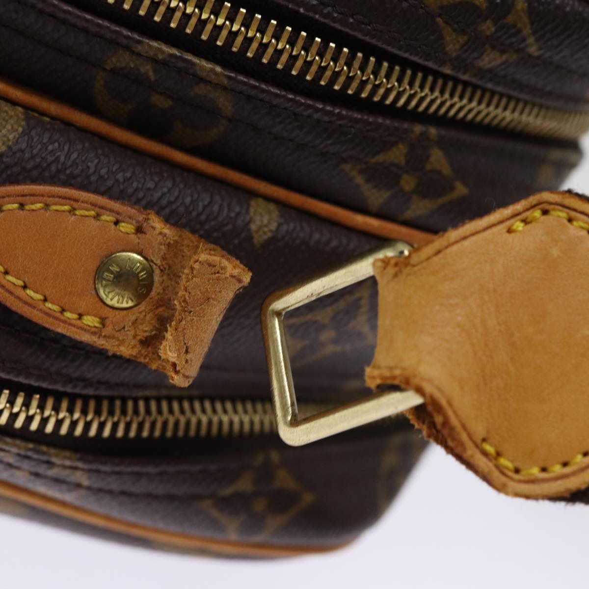LOUIS VUITTON Monogram Reporter PM Shoulder Bag M45254 LV 74136