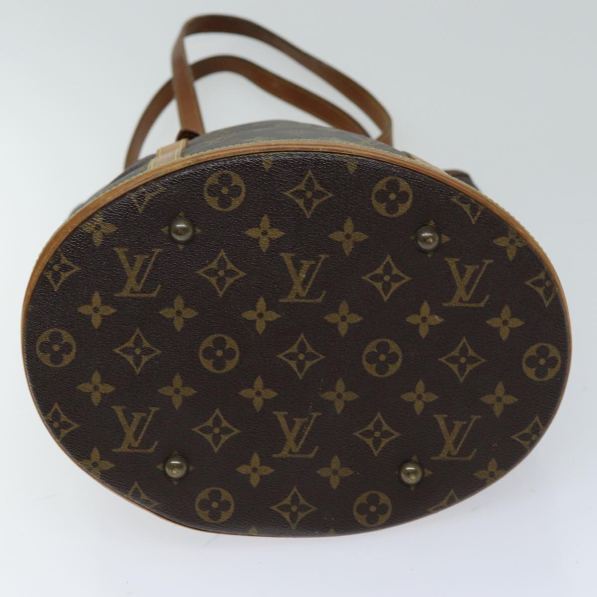 LOUIS VUITTON Monogram Bucket GM Shoulder Bag M42236 LV 74163