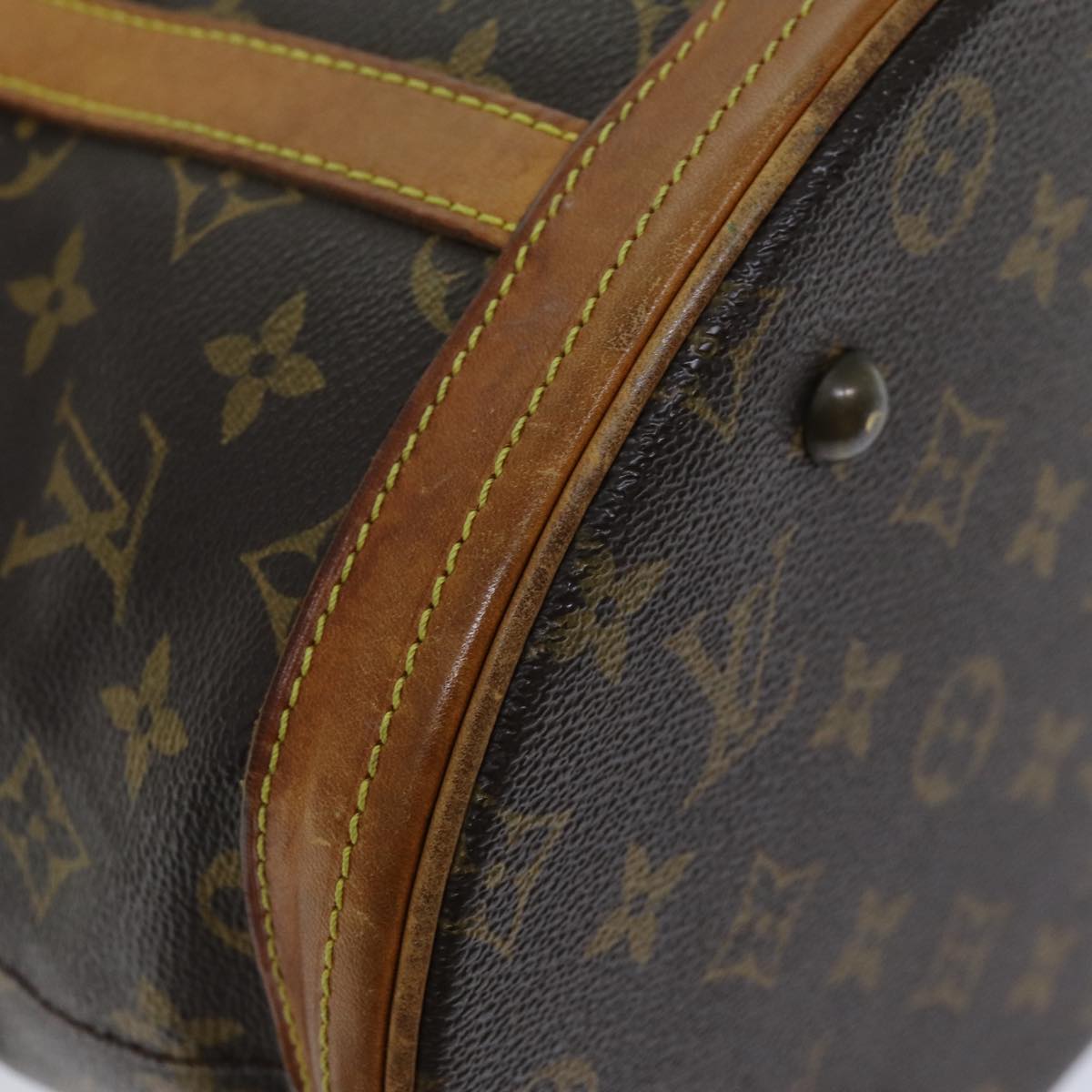 LOUIS VUITTON Monogram Bucket GM Shoulder Bag M42236 LV 74163