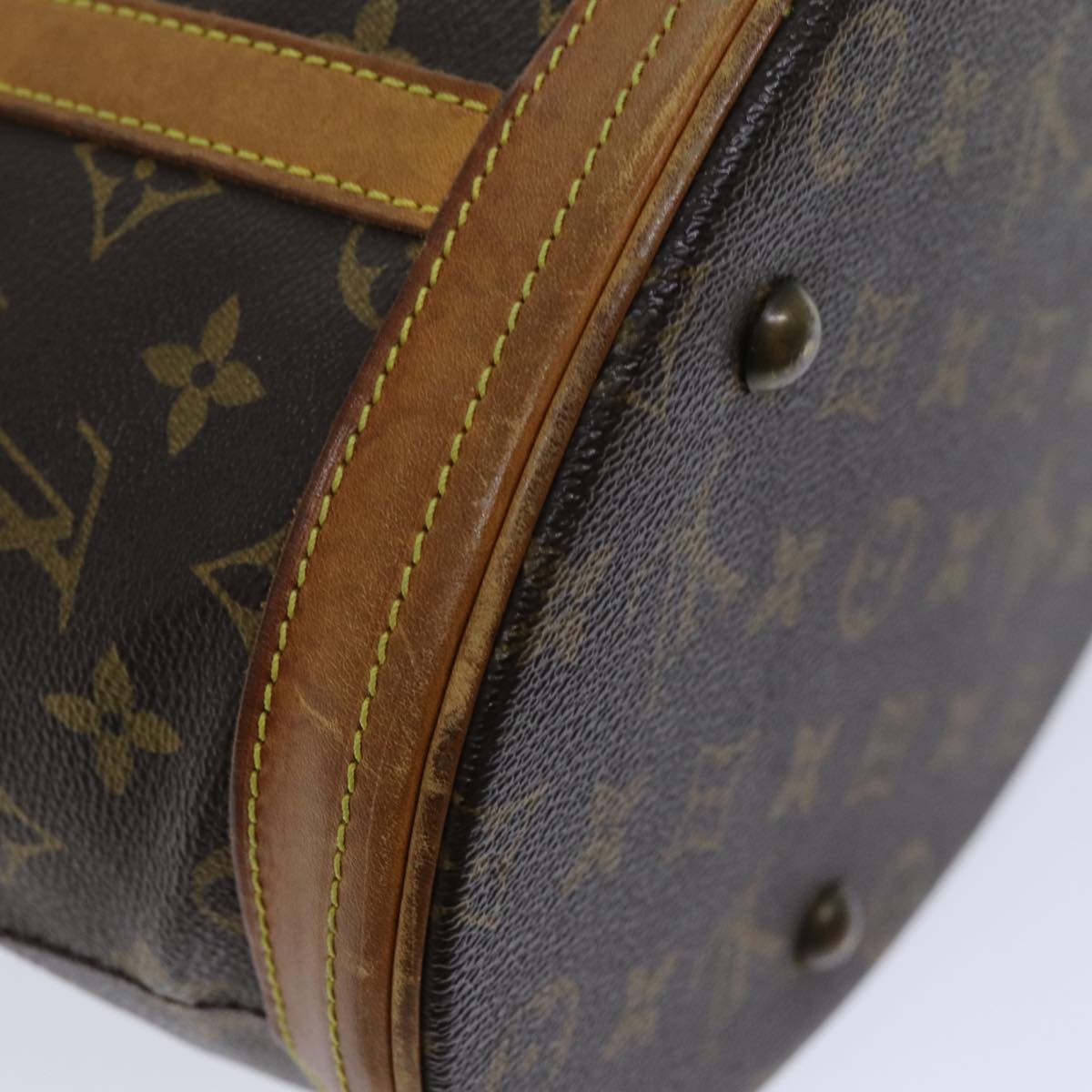 LOUIS VUITTON Monogram Bucket GM Shoulder Bag M42236 LV 74163