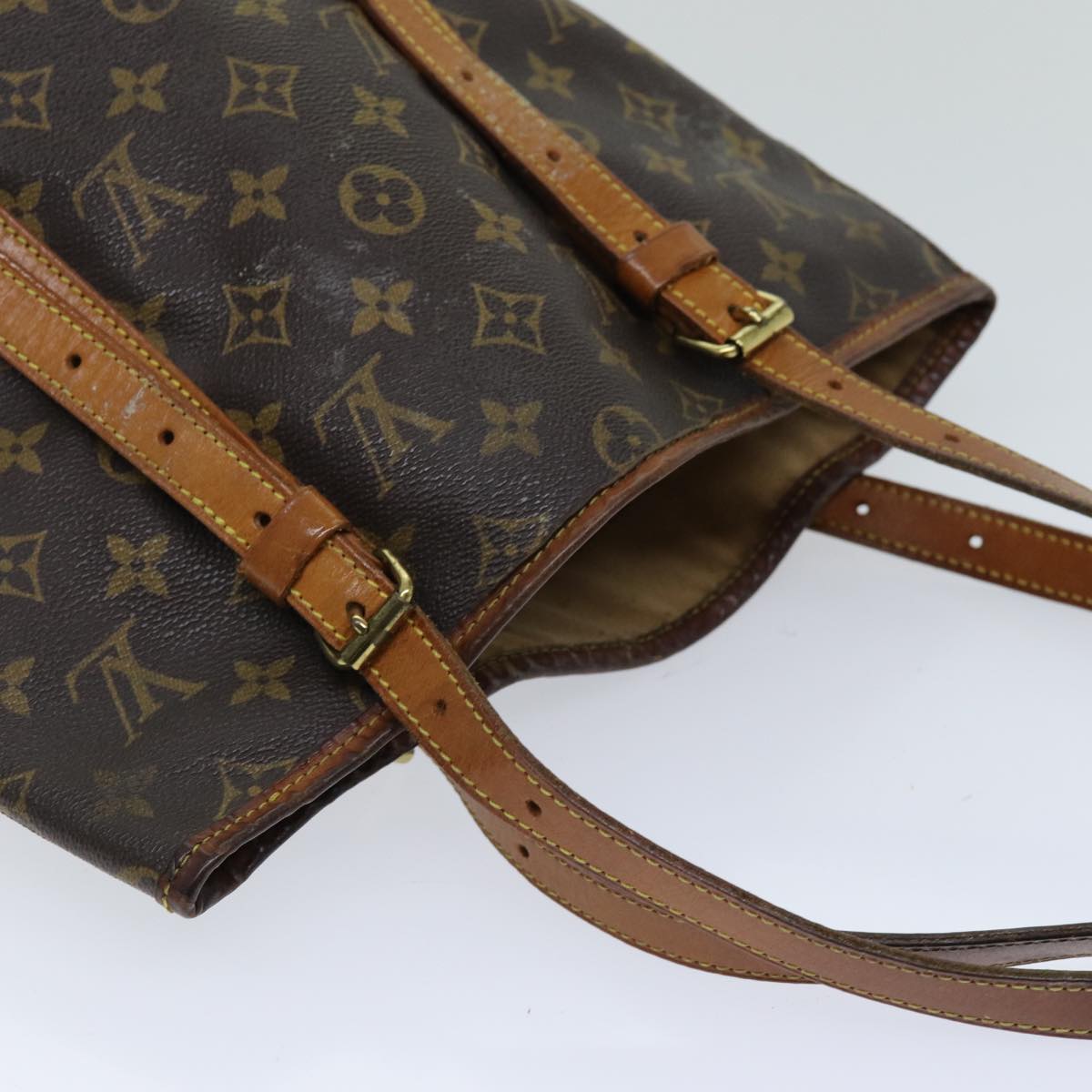 LOUIS VUITTON Monogram Bucket GM Shoulder Bag M42236 LV 74163