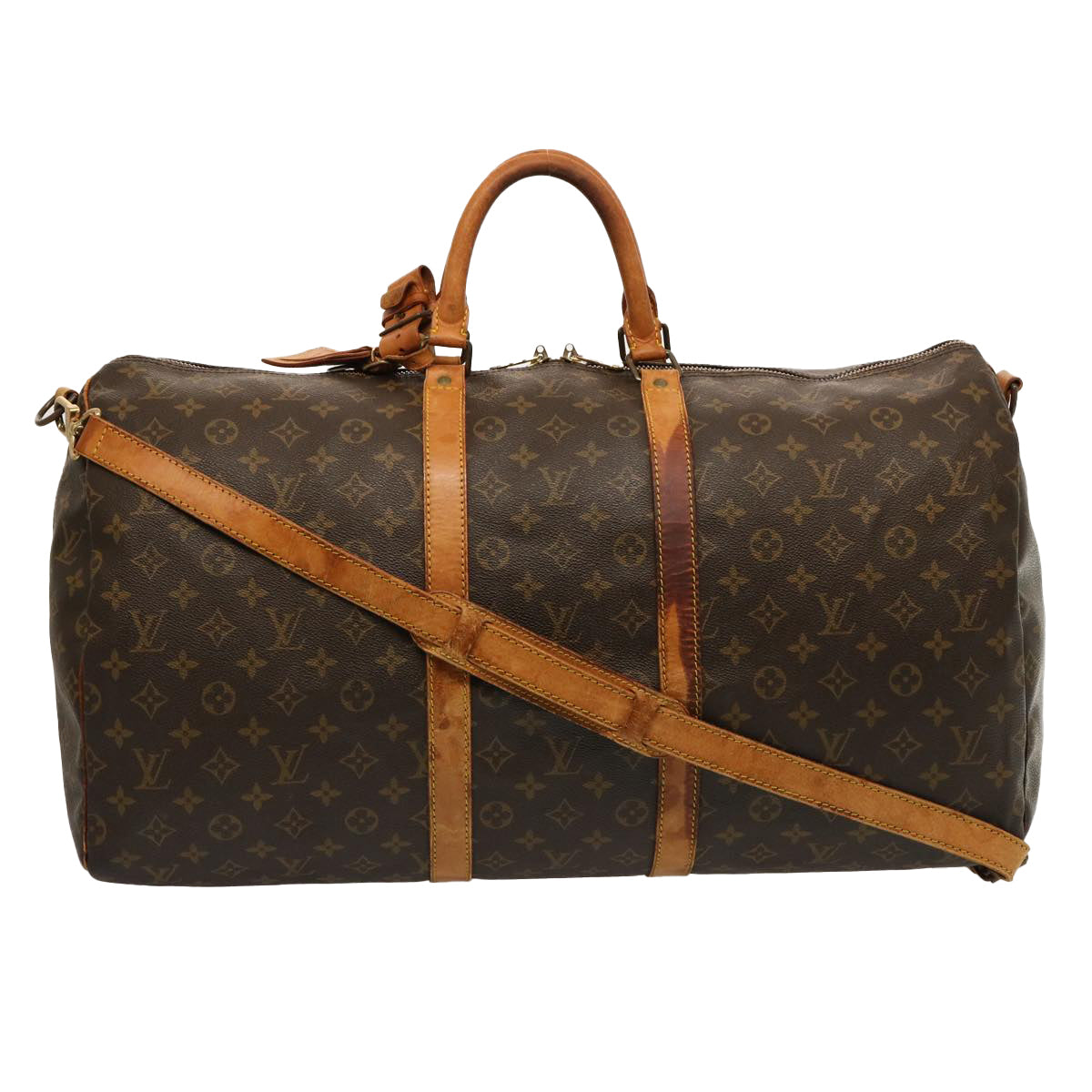 LOUIS VUITTON Monogram Keepall Bandouliere 55 Boston Bag M41414 LV 74178