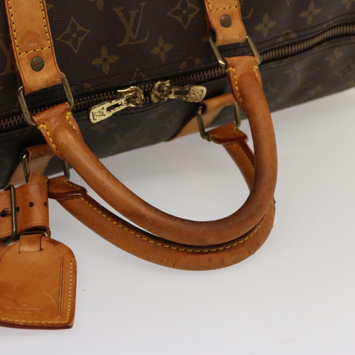 LOUIS VUITTON Monogram Keepall Bandouliere 55 Boston Bag M41414 LV 74178
