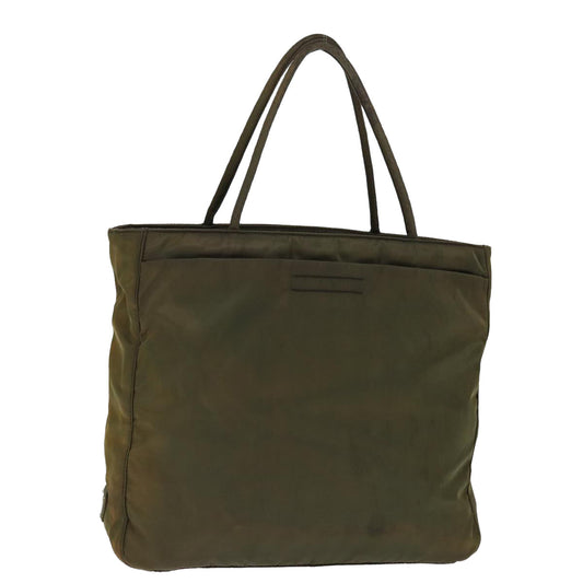 Luxury PradaTote Bag Nylon Khaki 74204