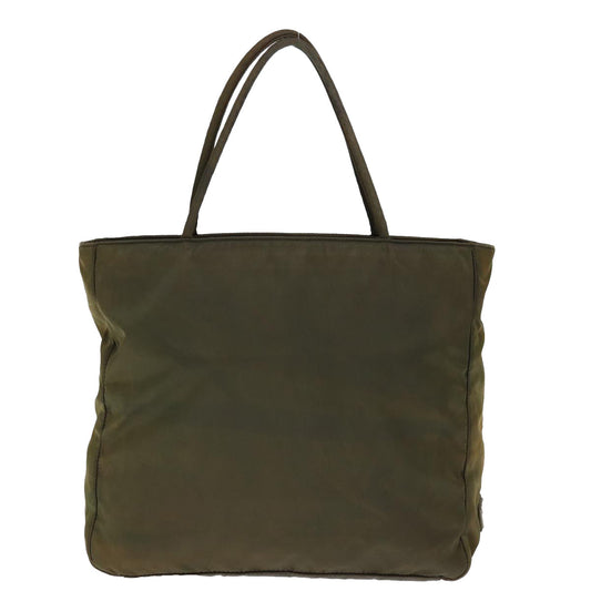 Luxury PradaTote Bag Nylon Khaki 74204