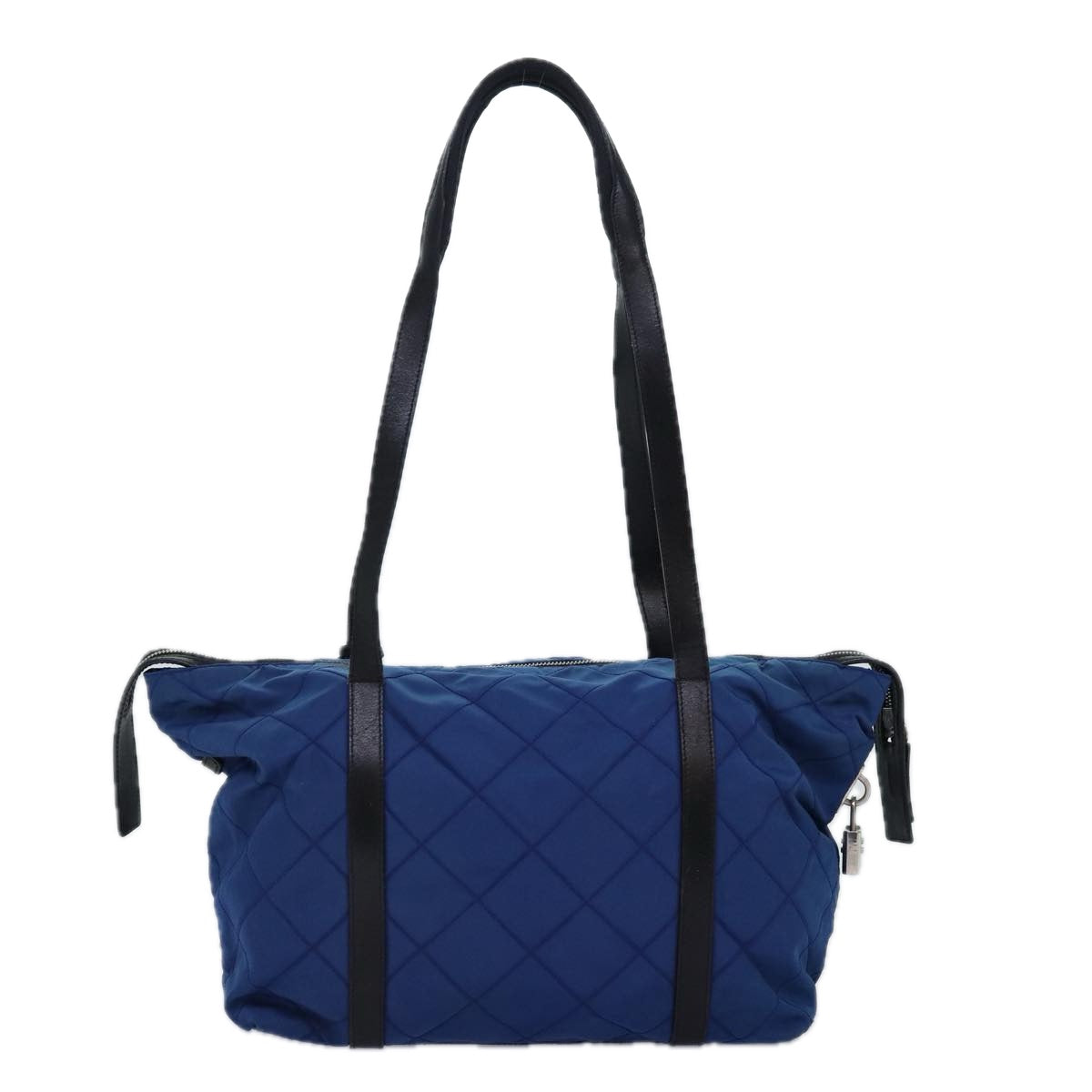 Luxury PradaTote Bag Nylon Blue 74236
