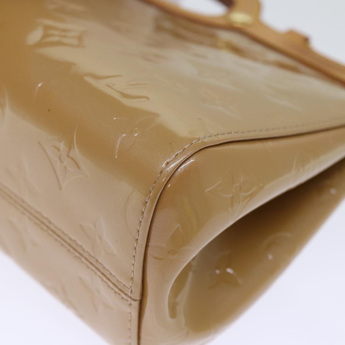 LOUIS VUITTON Monogram Vernis Roxbury Drive Hand Bag Noisette M91372 74252