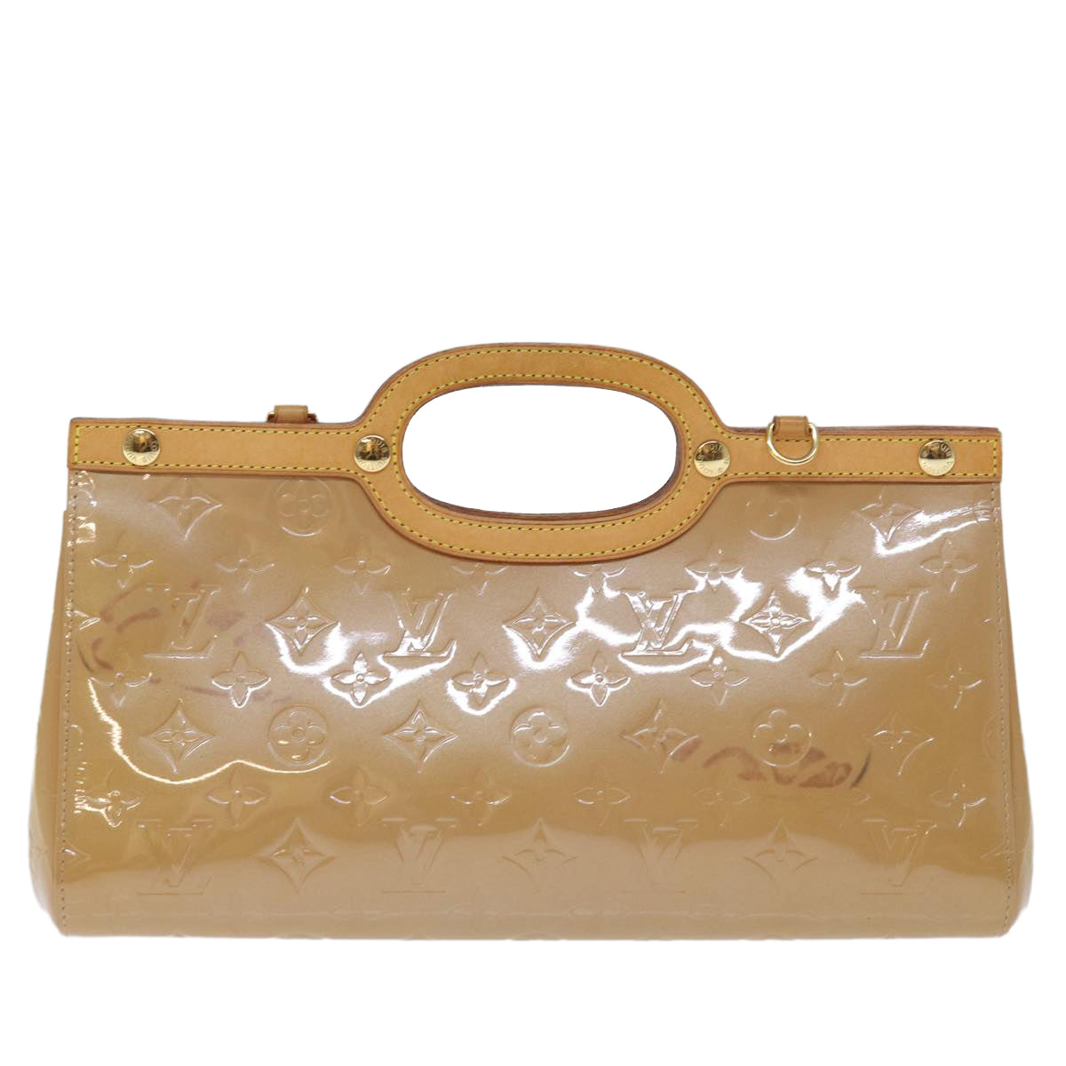 LOUIS VUITTON Monogram Vernis Roxbury Drive Hand Bag Noisette M91372 74252