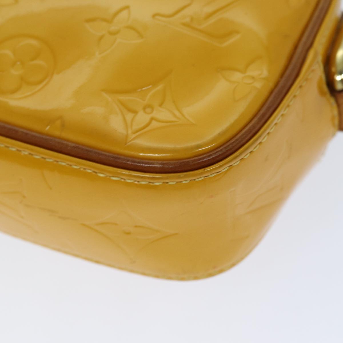 LOUIS VUITTON Monogram Vernis Christy MM Shoulder Bag Jaune M91108 LV 74268