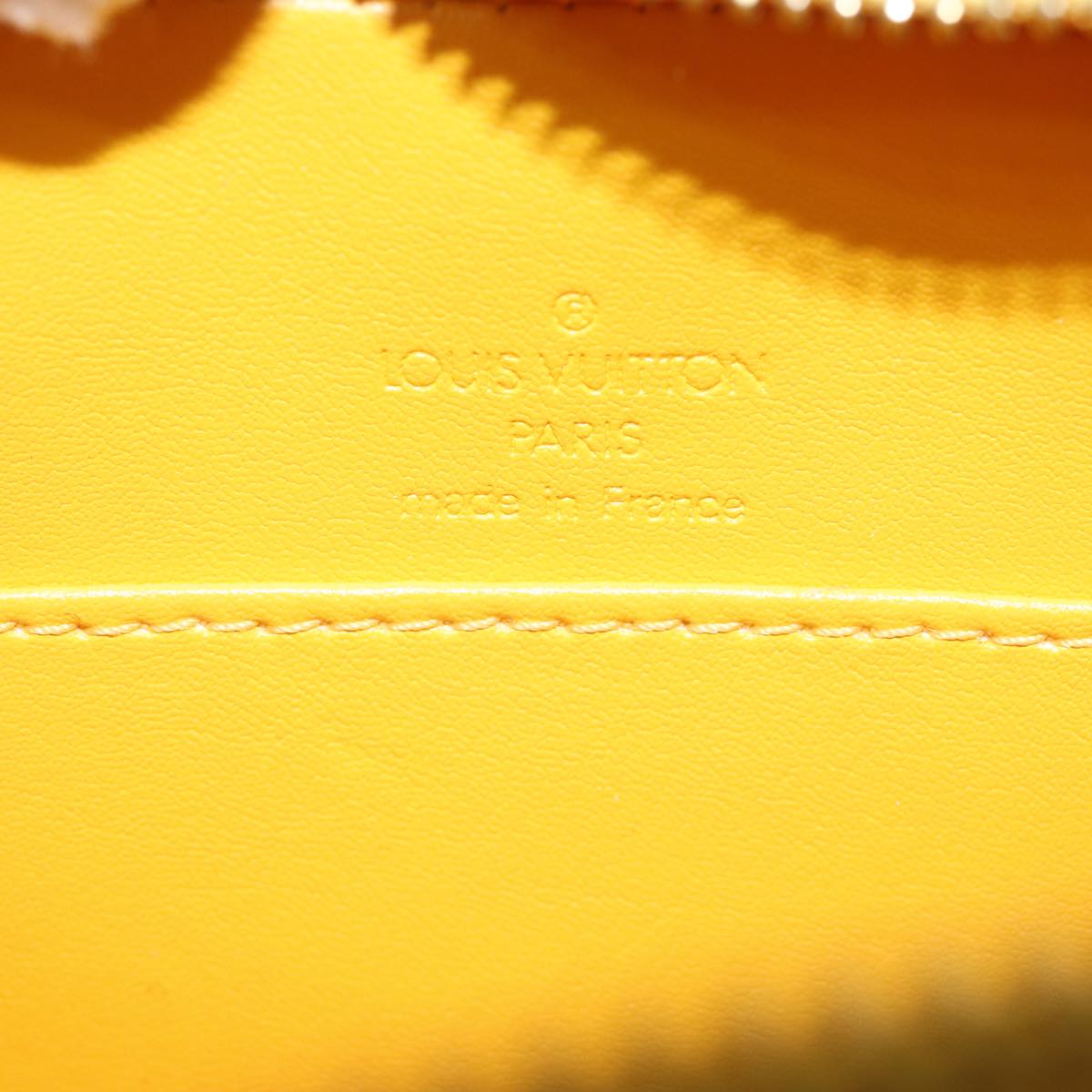 LOUIS VUITTON Monogram Vernis Christy MM Shoulder Bag Jaune M91108 LV 74268