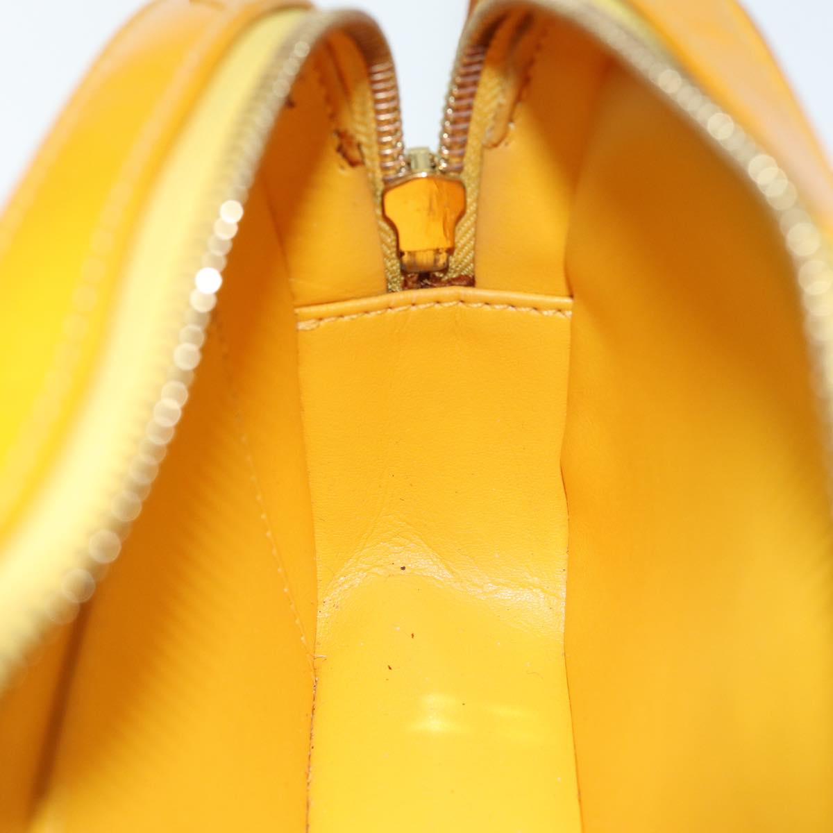 LOUIS VUITTON Monogram Vernis Christy MM Shoulder Bag Jaune M91108 LV 74268