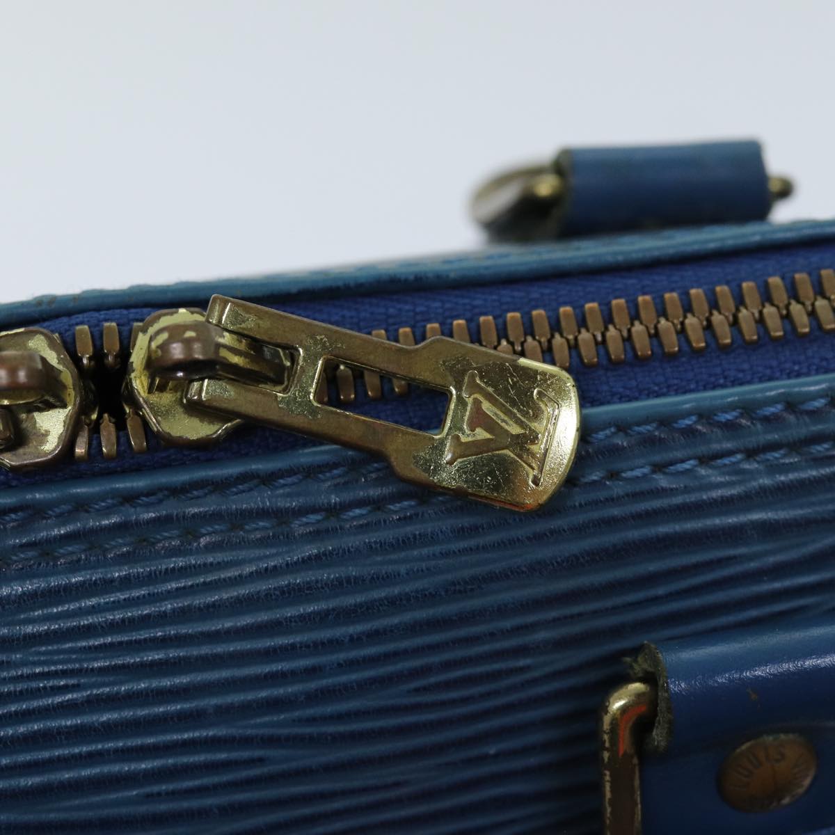 LOUIS VUITTON Epi Alma Hand Bag Toledo Blue M52145 LV 74269