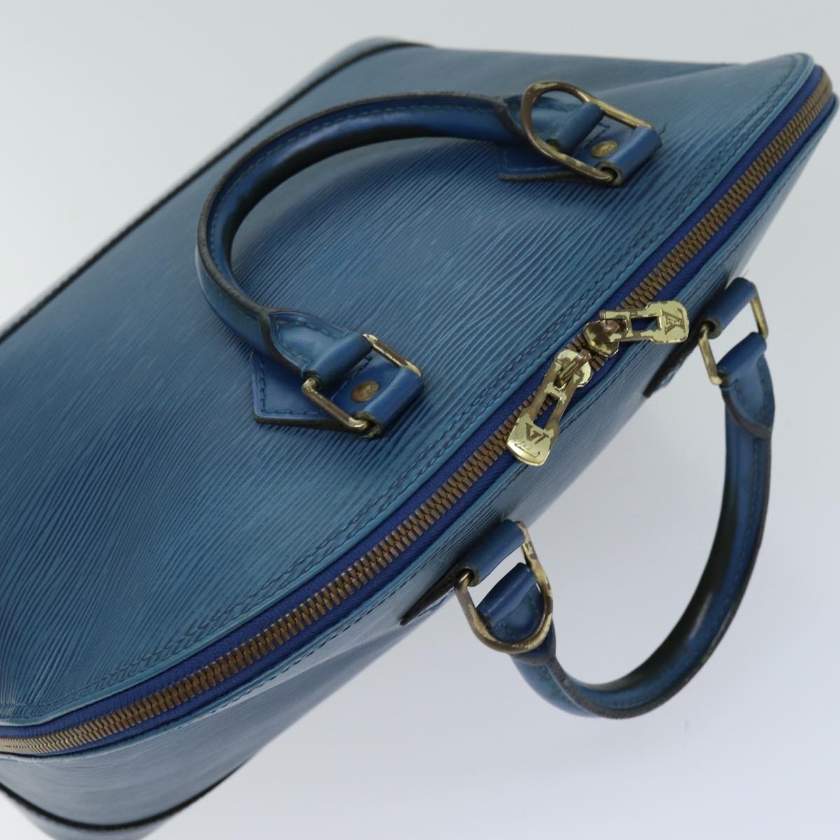 LOUIS VUITTON Epi Alma Hand Bag Toledo Blue M52145 LV 74269