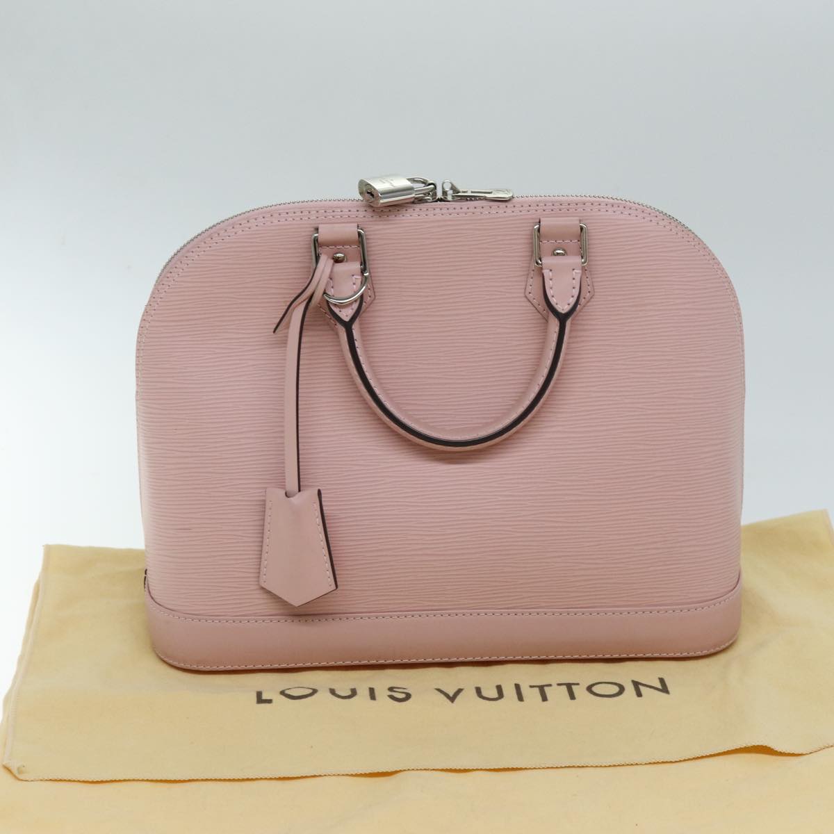 LOUIS VUITTON Epi Alma PM Hand Bag Rose Claire M41323 LV 74276A
