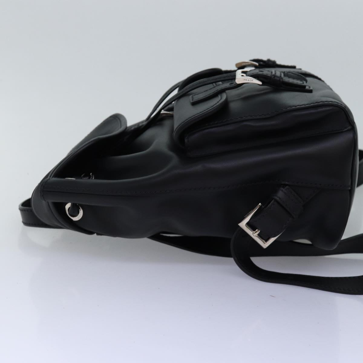 Luxury PradaBackpack Leather Black 74278A