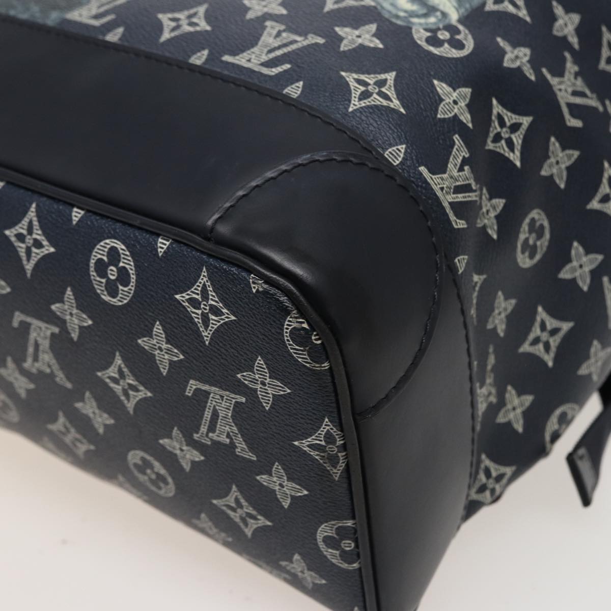 LOUIS VUITTON Monogram Savanna Steamer Backpack Black M54126 LV 74279SA